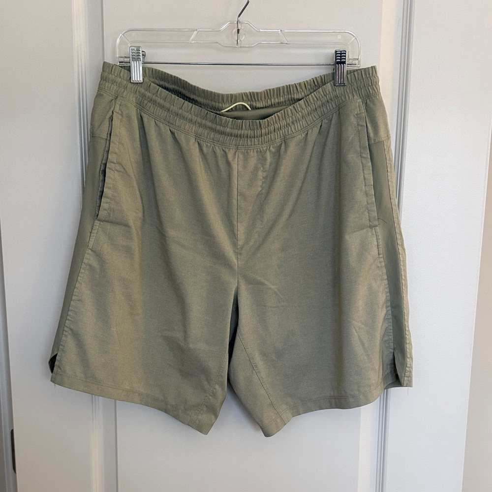 All in Motion Men's Sage Green Athletic Shorts
